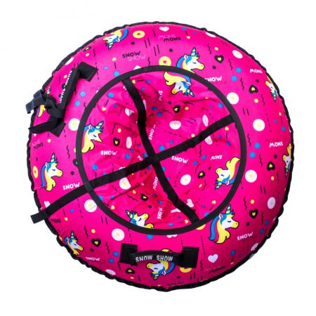 Тюбинг SnowShow Стандарт Единороги Розовый 90см